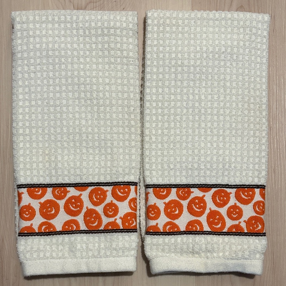 Halloween Pumpkin Kitchen Towels